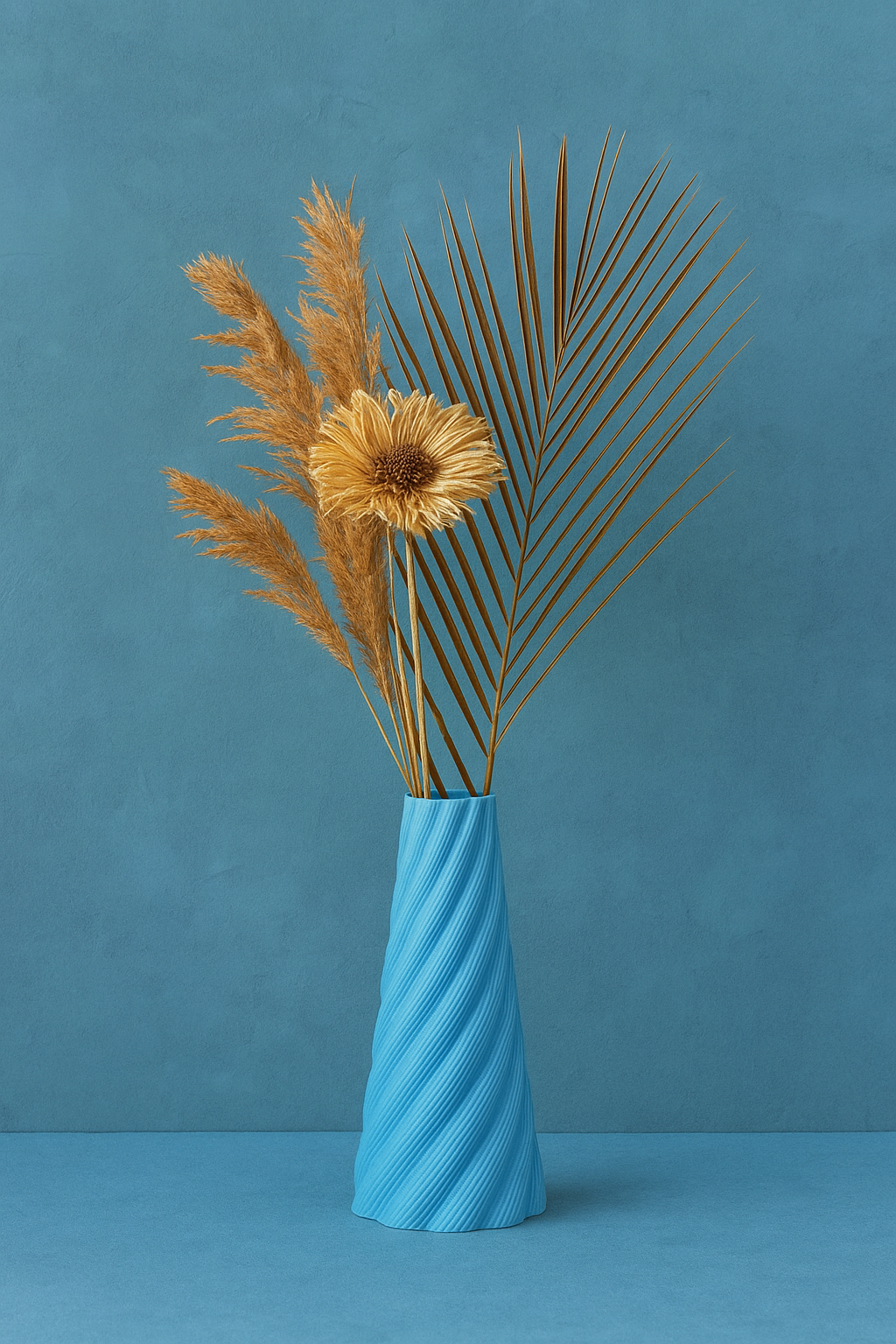 Cordée Vase Bleu Glacier